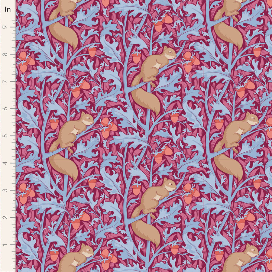 Tilda Hibernation Mulberry/Hibiscus fabrics the Fat quarter - cotton fabric.