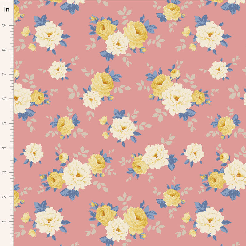 Tilda Sunday Brunch fabric roll jellyroll fabrics. Floral quilting fabrics. 40pcs 2.5" x 43"