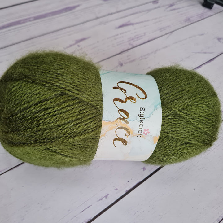 Grace Aran weight yarn by Stylecraft. Forest 2154 - 100g