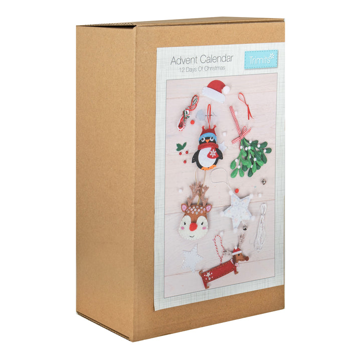 Trimits Make-Your-Own Felt Decorations: 12 Door Christmas Count Down Advent Calendar