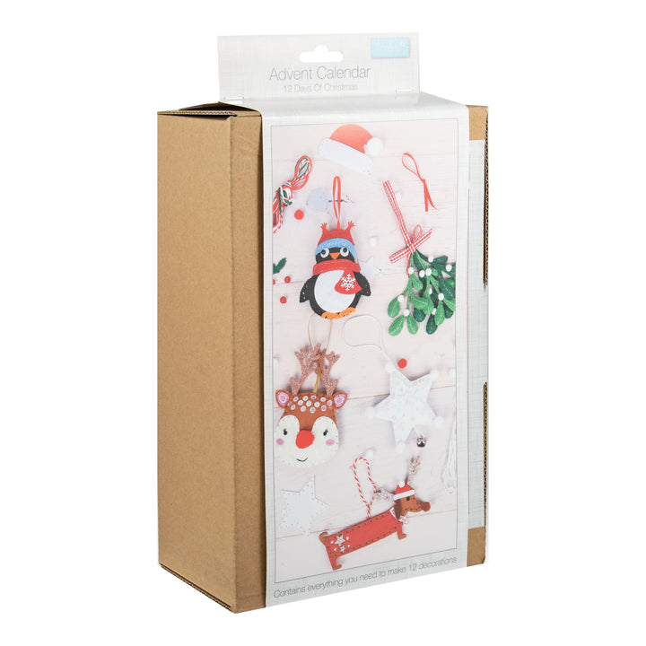 Trimits Make-Your-Own Felt Decorations: 12 Door Christmas Count Down Advent Calendar