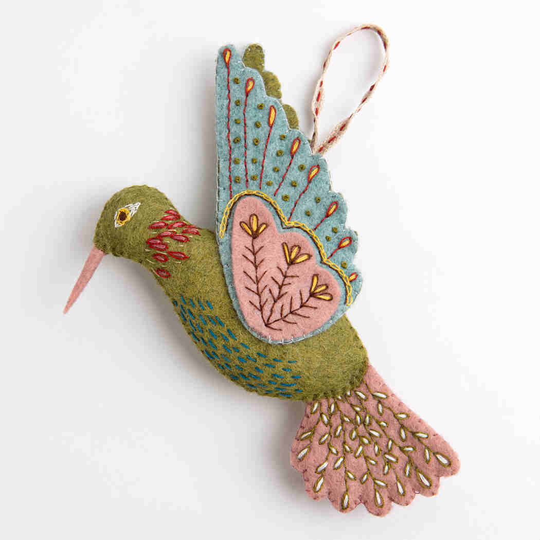 Corinne Lapierre, UK - Hummingbird Felt Mini Craft Kit Hanging decoration