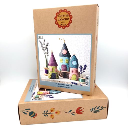 Lavender Houses Felt Craft Kit, Corinne Lapierre, UK.