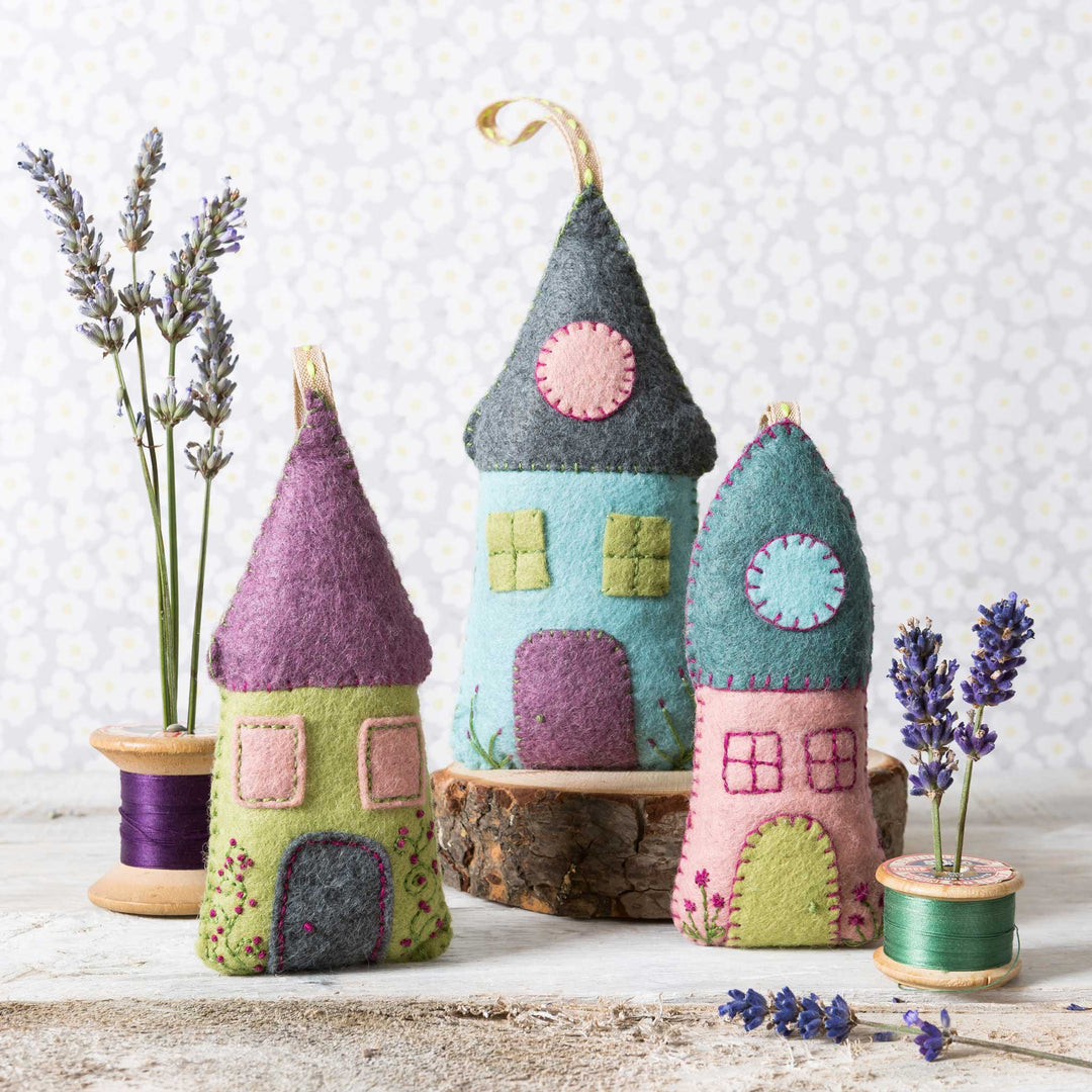 Lavender Houses Felt Craft Kit, Corinne Lapierre, UK.