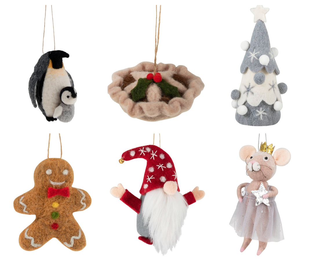 Trimits Make Your Own Christmas Needle Felting decoration/keyring craft kit. Stocking filler.