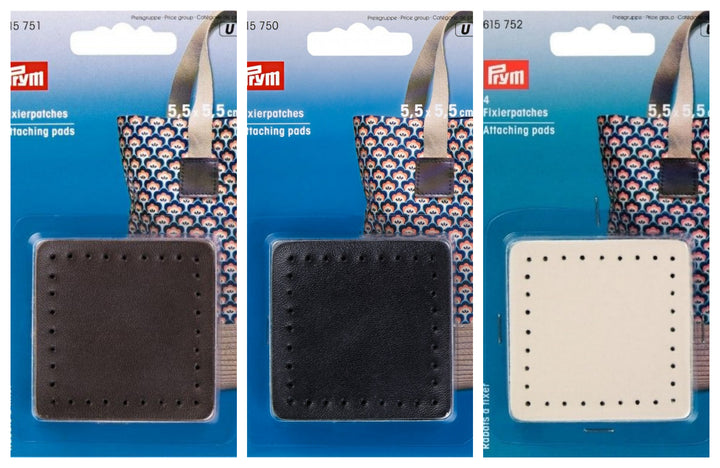 Prym Attaching pads for bags: black, brown, beige: 4 pack