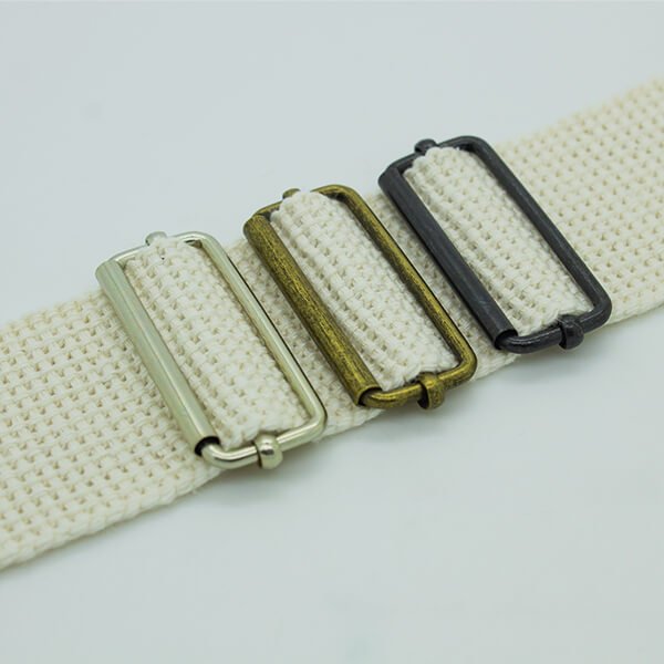 2 x metal strap roller buckle for bag making and belts. 25/38 mm.
