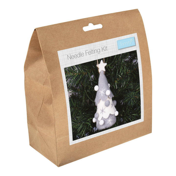 Trimits Make Your Own Christmas Needle Felting decoration/keyring craft kit. Stocking filler.