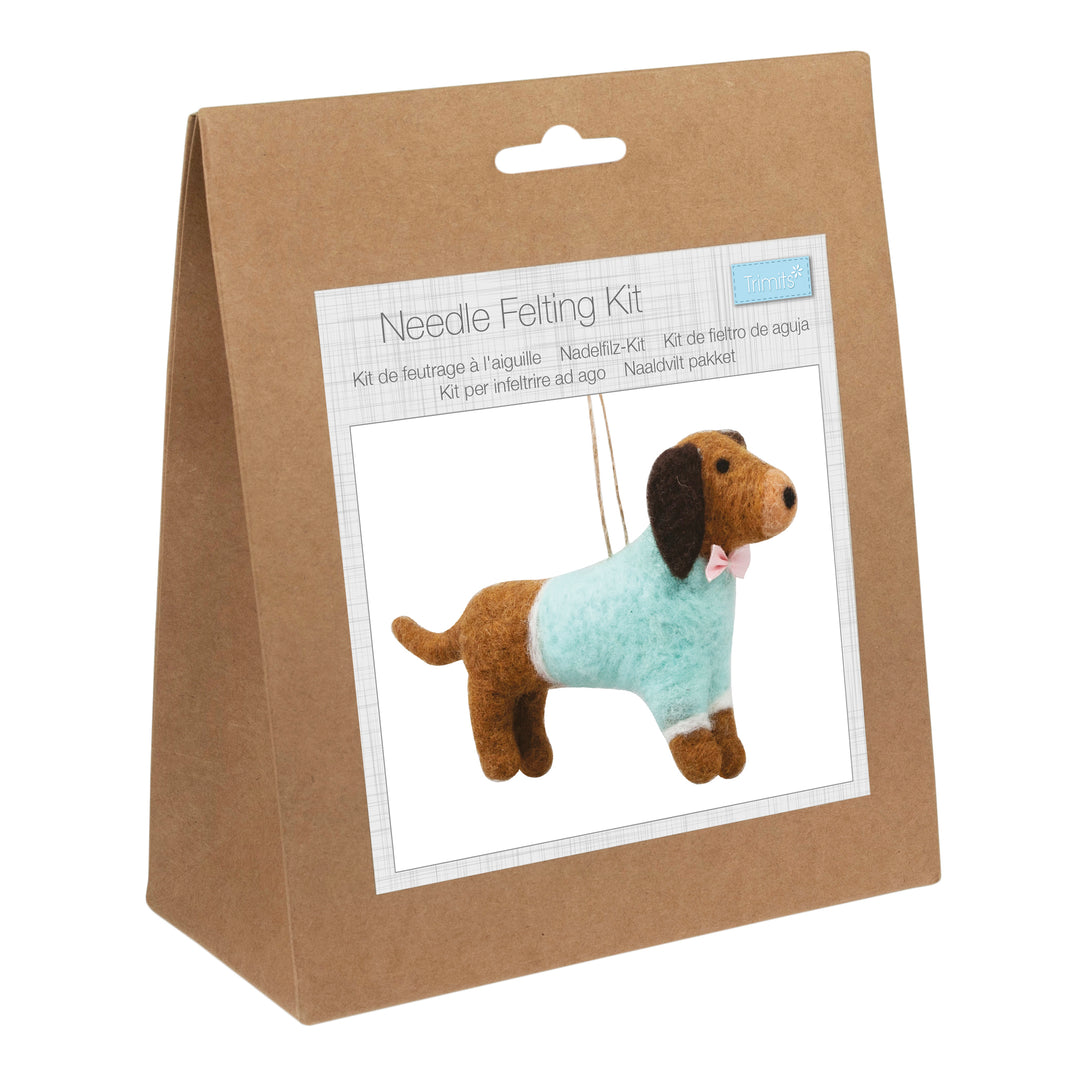 Trimits Make Your Own Animal Needle Felting decoration craft kit. Stocking filler.