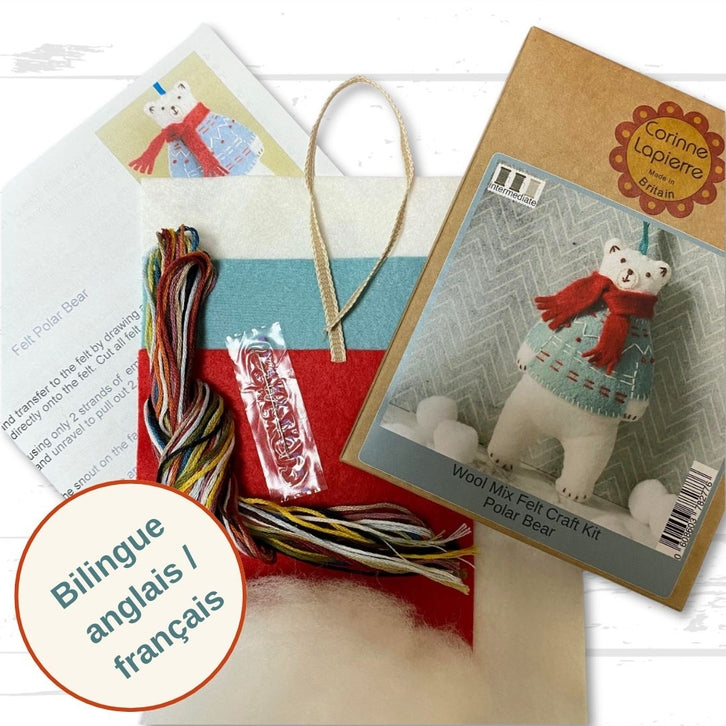 Christmas Felt Craft Kits, Corinne Lapierre, UK. Christmas crafts