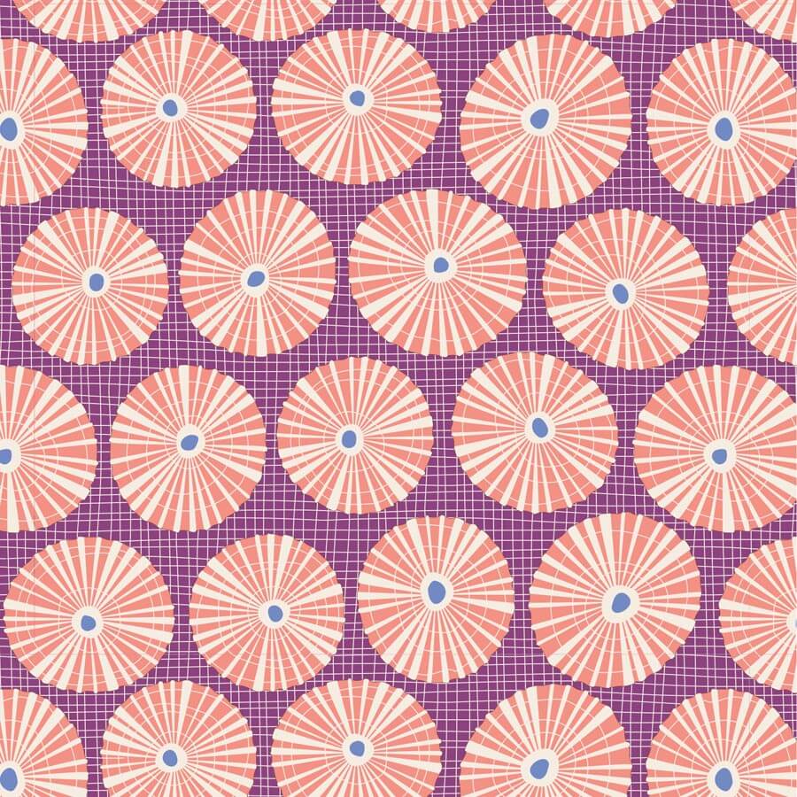 Cotton Beach Coral fabrics by the Fat quarter - cotton fabric by Tilda.