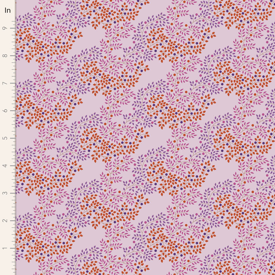 Tilda Hometown fabrics by the Fat quarter - cotton quilting fabric. Plum