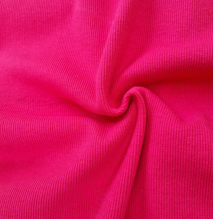 Tubular jersey ribbing knit cotton fabric x half metre. Oeko-Tex. Ribbed cuffing, waistbands.