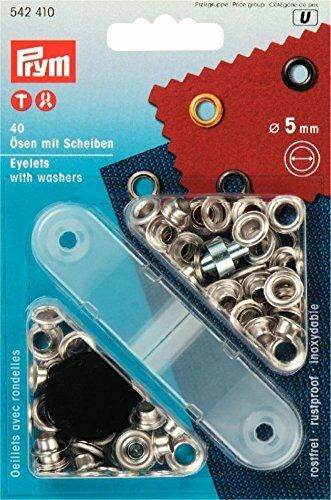 Prym Eyelets With Washers and Tool 4mm, 5 mm, 8mm, 11 mm, 14 mm