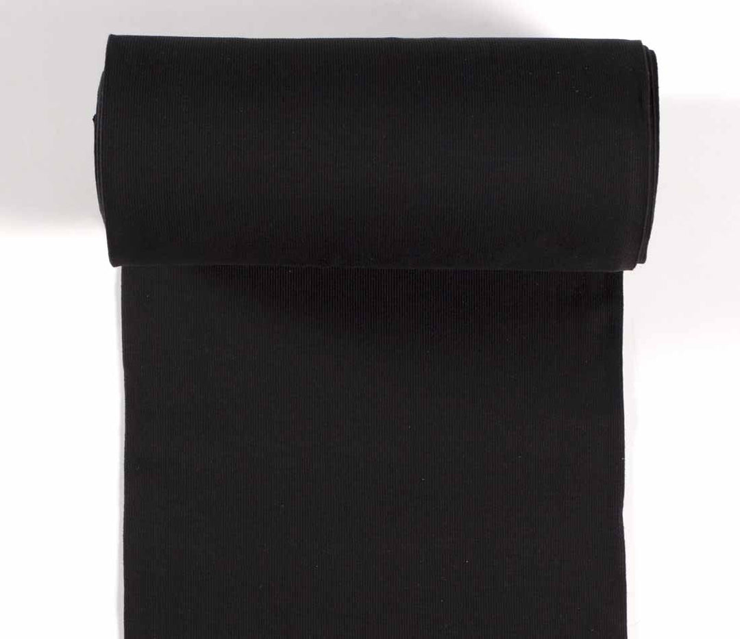 Tubular jersey ribbing knit cotton fabric x half metre. Oeko-Tex. Ribbed cuffing, waistbands.