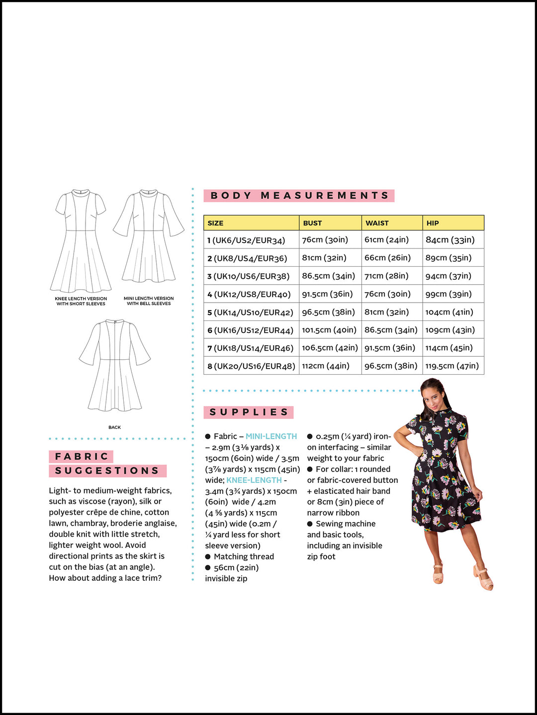 Tilly and the Buttons Martha dress sewing pattern. Easy casual dress pattern.