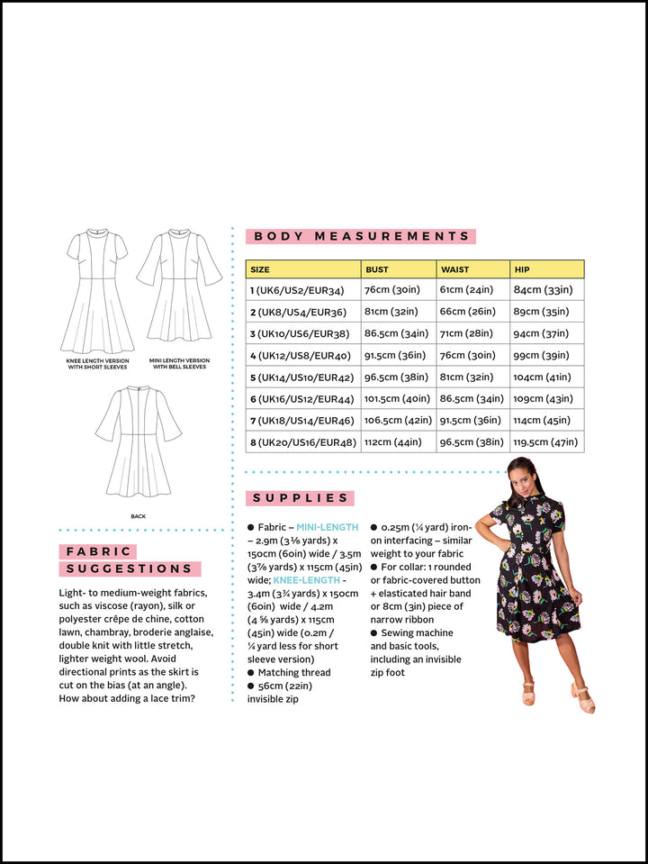 Tilly and the Buttons Martha dress sewing pattern. Easy casual dress pattern.