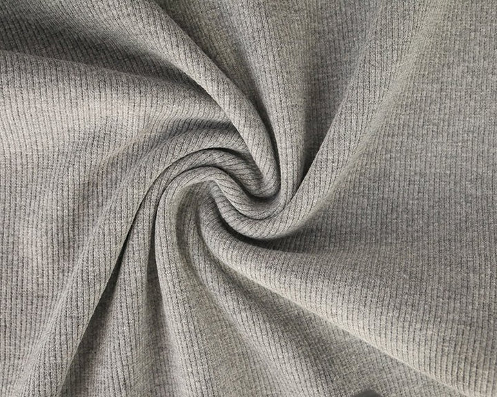 Tubular jersey ribbing knit cotton fabric x half metre. Oeko-Tex. Ribbed cuffing, waistbands.