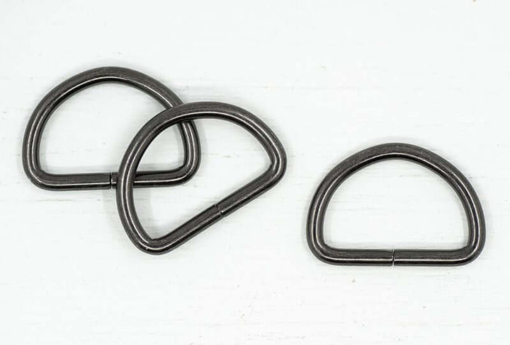 2/4 x Metal D-rings for bag straps, bag making. 19/21/25/32/38/ 50 mm.