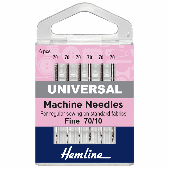 Hemline sewing machine needles x 5/6/10. Ballpoint, Stretch, Universal, Jeans, Quilt.