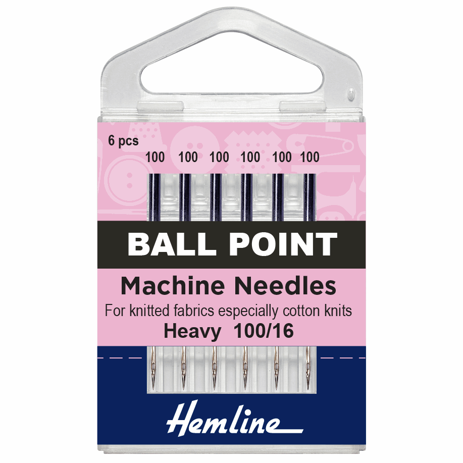 Hemline sewing machine needles x 5/6/10. Ballpoint, Stretch, Universal, Jeans, Quilt.