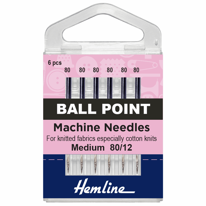 Hemline sewing machine needles x 5/6/10. Ballpoint, Stretch, Universal, Jeans, Quilt.