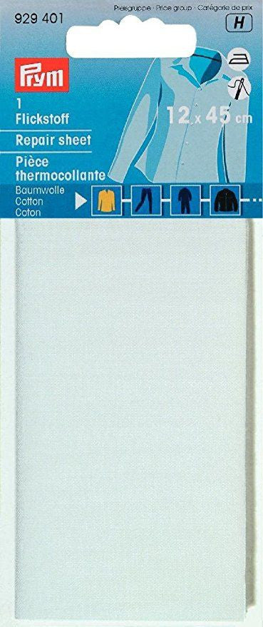 Prym Repair Tape/patch/ repair sheet. Denim, black, white, navy blue, grey.