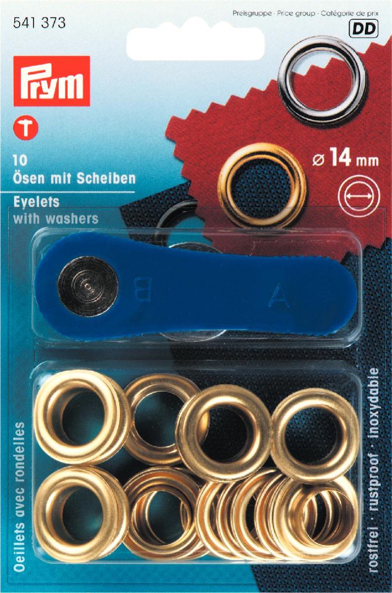 Prym Eyelets With Washers and Tool 4mm, 5 mm, 8mm, 11 mm, 14 mm